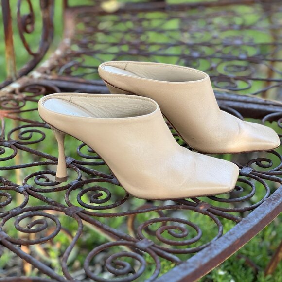 Studio Amelia - Leather Mules - Tan - Size 5 - Euro Size 36 - Made in Spain - Picture 3 of 14